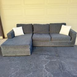 Dark Blue Living Spaces Sectional Couch