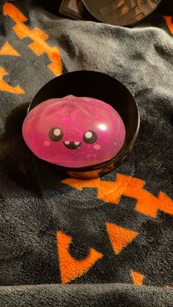 Pink Glitter Squishy Stress Ball Toy