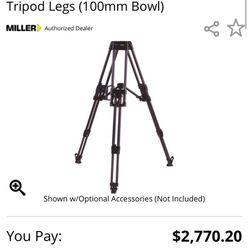 MILLER TRIPOD Carbon Fiber 2-Stage HD LEGS