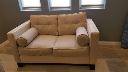 Beige Loveseat Couch