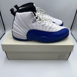 Jordan 12 “Blueberry” Size 9 – Clean Pair No Box 🔥 Retro XII White Blue