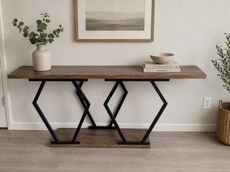 Industrial Console Table / Sofa Table – Excellent Condition