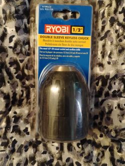 Ryobi Double Sleeve Keyless Chuck 1/2"