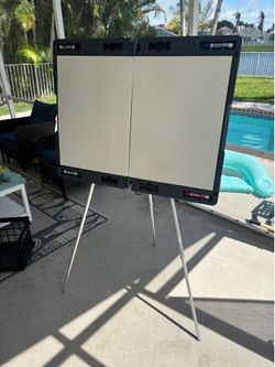 Dry erase board portable easel - Attivo by Ghent - easy to transport and store.