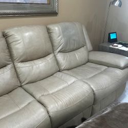 Leather Electric Recliners Sofa & Loveseat 