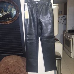 NWT WILFRED FAUX LEATHER PANTS