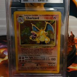 Charizard Base Set Holo BGS graded.