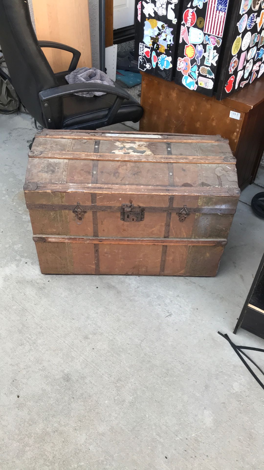 Vintage Pre 1912 Stockholm Shipping Chest