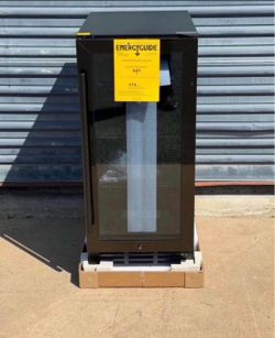 15 in. Single Zone 130-Cans Freestanding/Built-in Beverage and Wine Cooler in Black with Child Lock, Interior Light