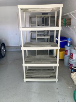 5 tier plastic storage shelf