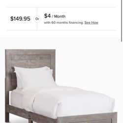 Ollie Grey Panel Bed