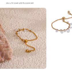 R129 –  Delicate Shiny Cubic Zirconia Beads Ring 18K Gold! 