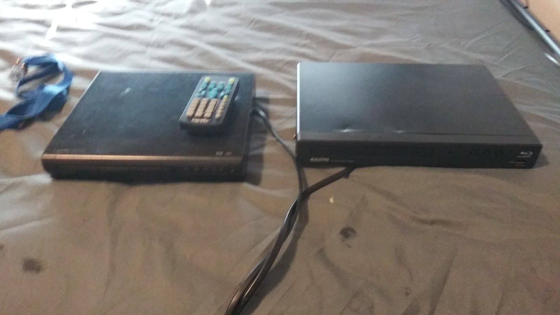 A DVD player and Blu-ray player