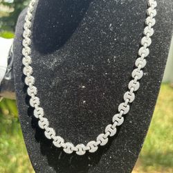 Diamond Test Approved Moissanite Gucci Link Chain