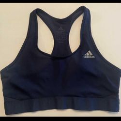 Adidas TECHFIT  Compression Sports Bra Navy Blue Size Medium 