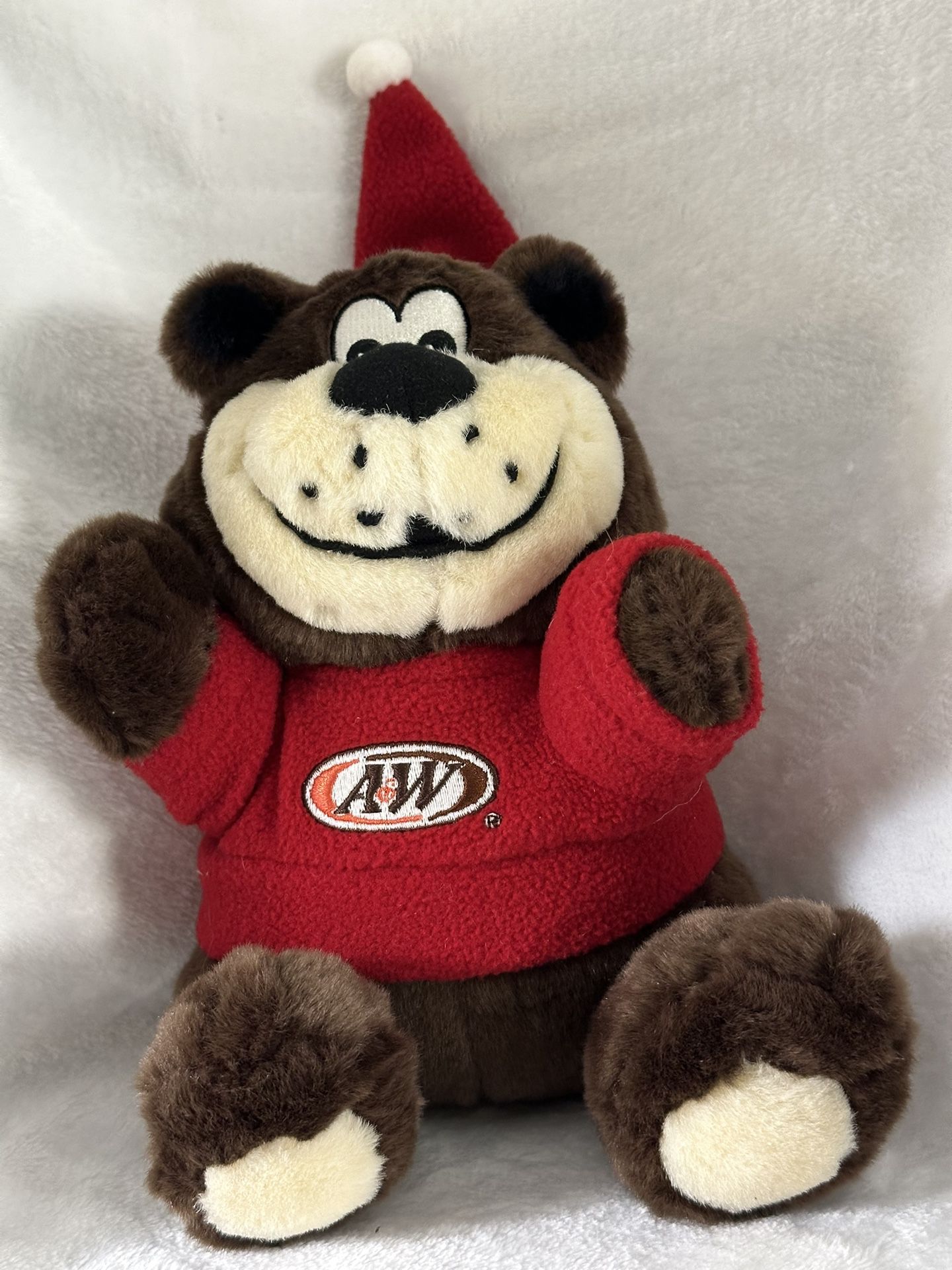 Vintage A&W Plush Bear 8 1/2” Tall 2003 CSA Inc. Bell Inside This Cutie Hat In Great Shape Teddy Bear