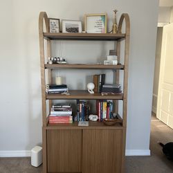 Bookcase with closed storage