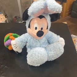 Mickey Bunny Plush Easter From Disneyland