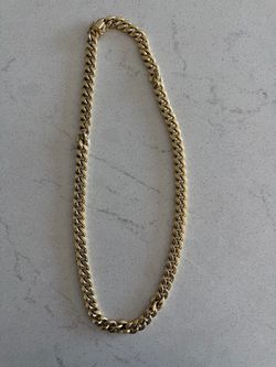 14k cuban link chain