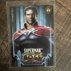 Superman Rare Boss Card Injustice