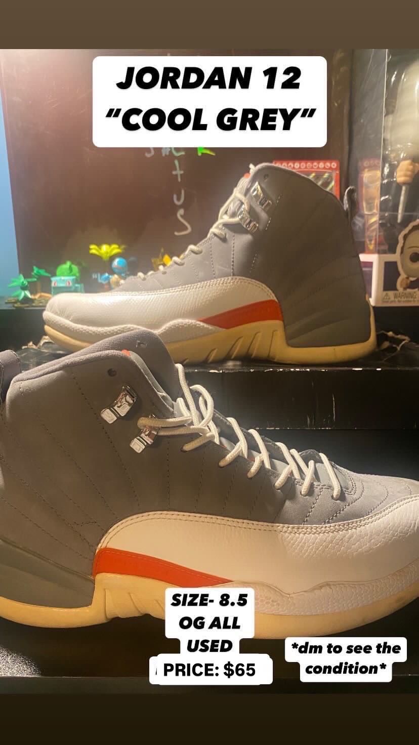 JORDAN 12 COOL GREY