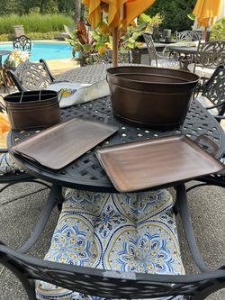 Metal Home & garden Set Dark Bronze