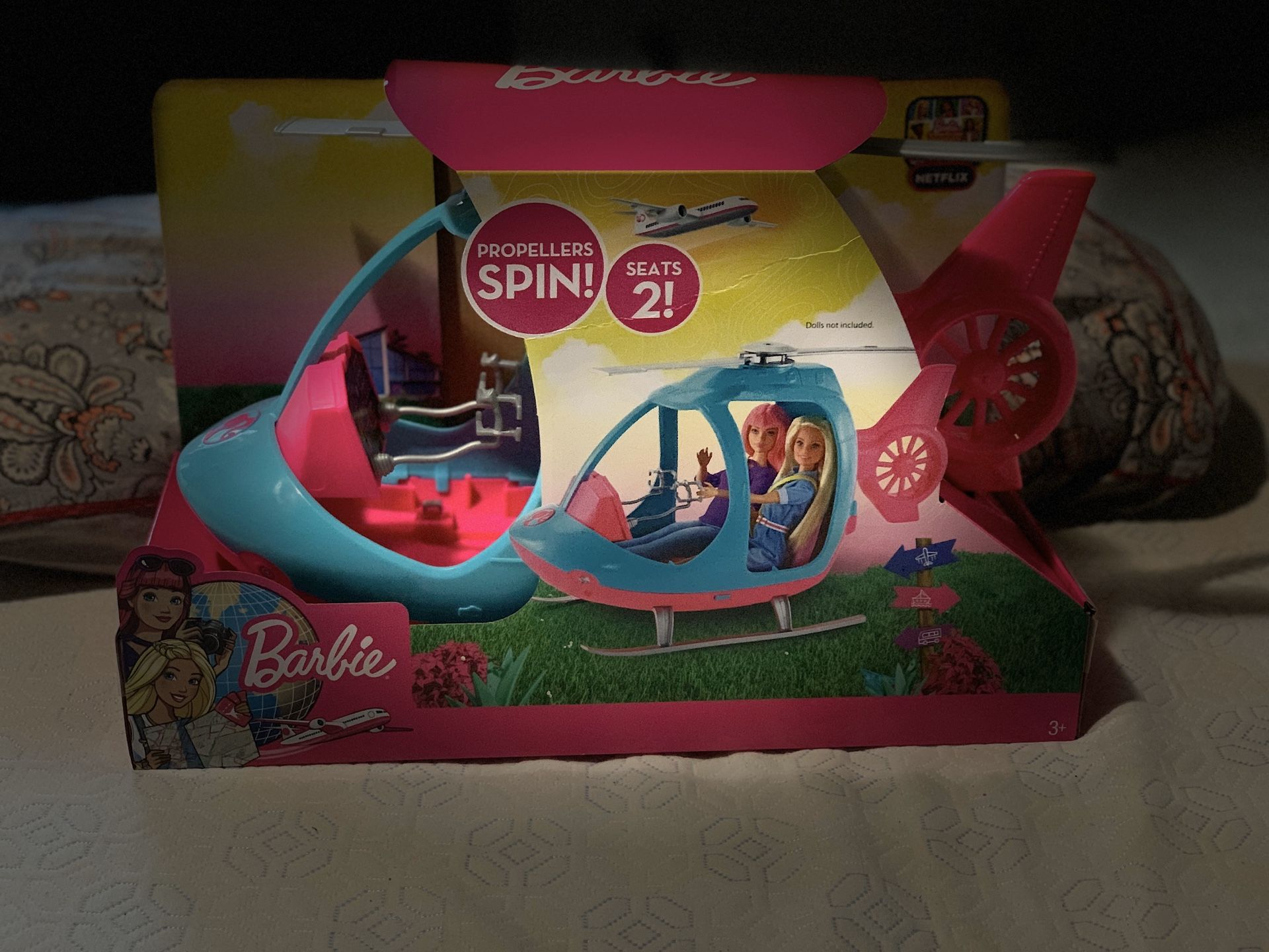 NWB Barbie Helicopter