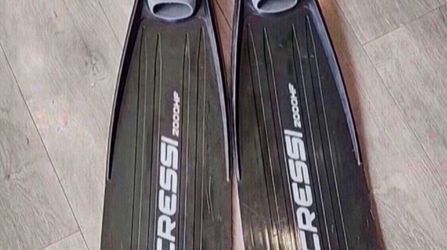 Cressi Gara 2000 HF Full Foot Fins, EU 46/47 US Man 10-11, Women 12-13.5