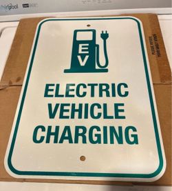 Electric Vehicle Charging Parking Sign