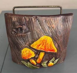 Vintage Treasure Craft Mushroom Napkin Letter Holder Ceramic MCM just $8