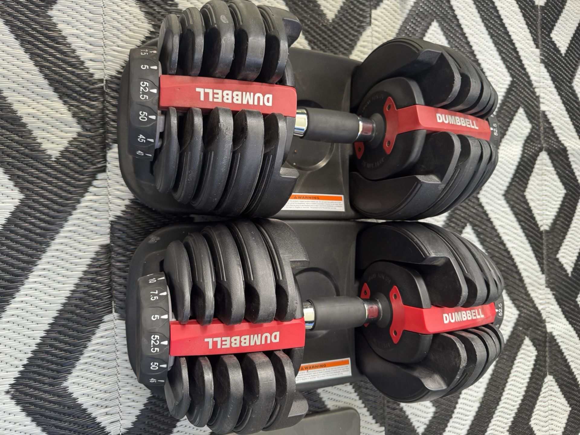 Adjustable Dumbbells $100