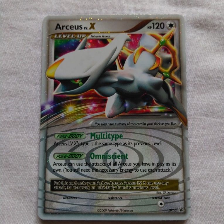 Arceus LV.X DP53 Holo Foil - Black Star Promo *Light Play LP* for Sale in  Fresno, CA - OfferUp