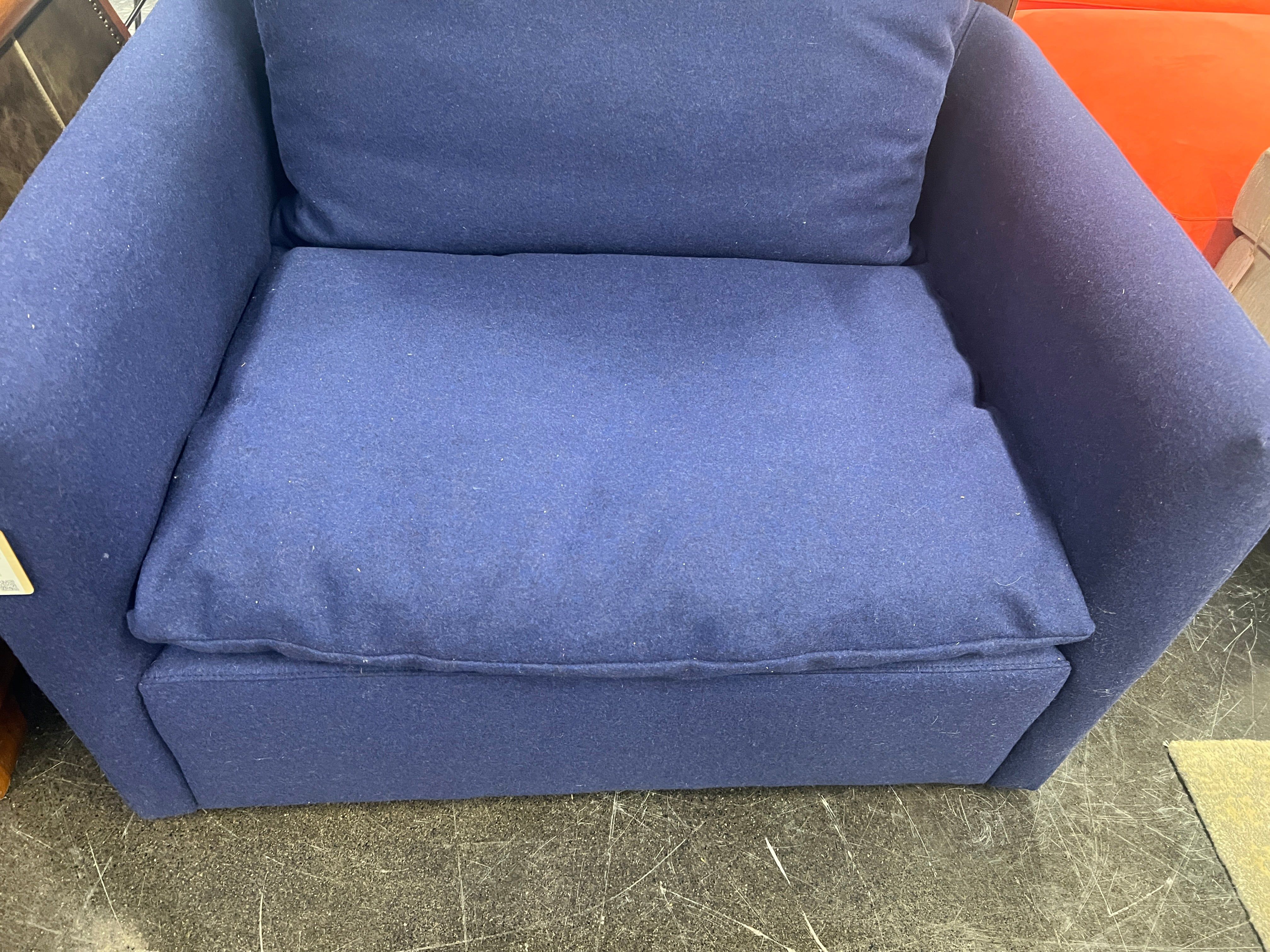 Large Blue Arm Chair