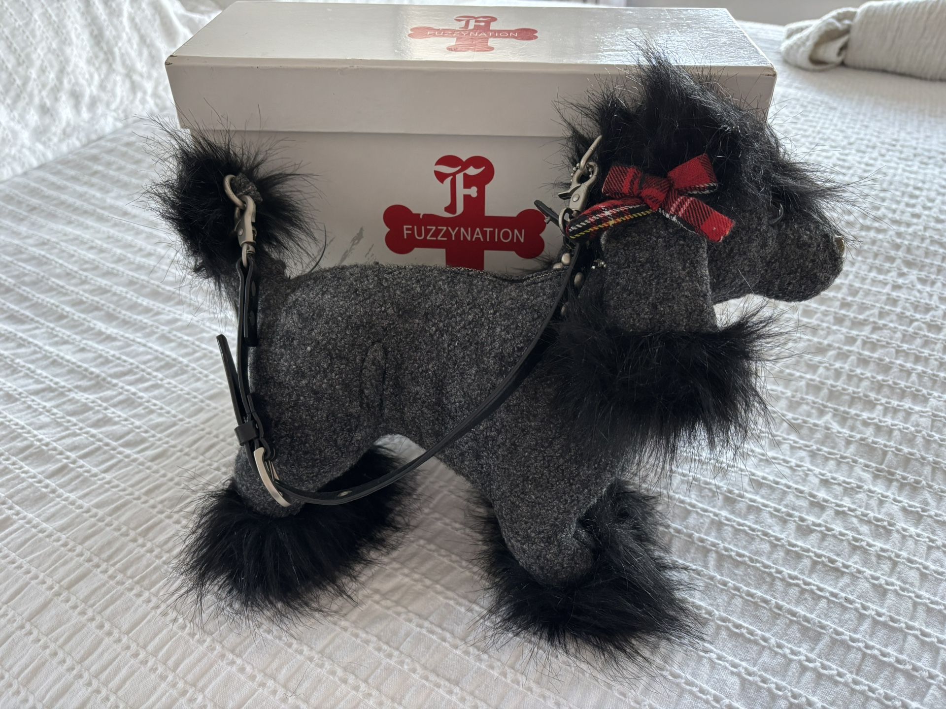 Fuzzy Nation Poodle Dog Purse