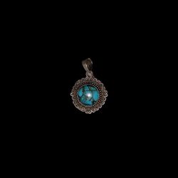 925 Silver Turquoise Charm 