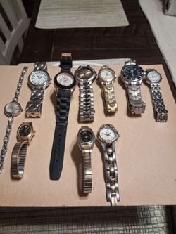 10 Mixed Watches for Parts or Repair