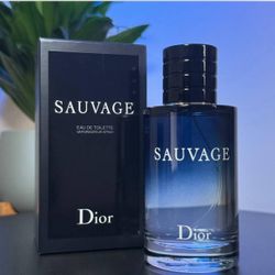 Dior Sauvage Eau De Toilette 3.4 oz - Perfume for Men Cologne (Open Box, Never Used)