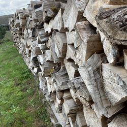 Dry Firewood Fir Maple Alder Cherry Quarter Half Cords Delivery Pickup