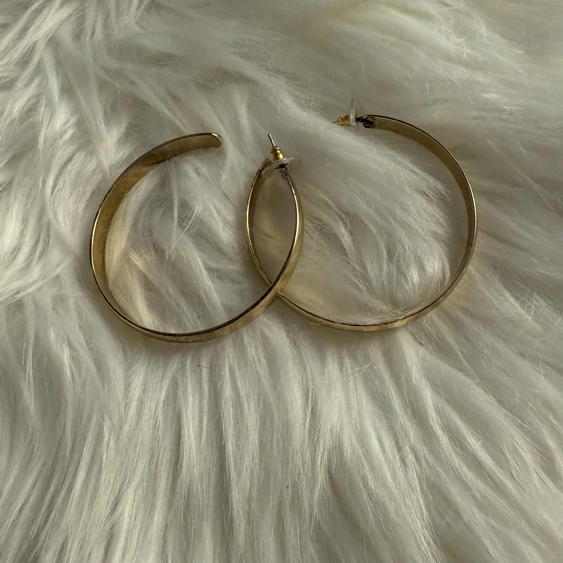 Gold-toned hoop earrings