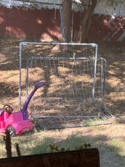 Metal Soccer (football) goal posts x2