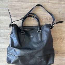 Coach black shoulder bag