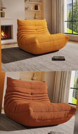 Bean Bag Chairs for Adults, Memory Foam Reading Bean Bag Sofa Chair with Faux Fur Filler, Fireside Floor Gaming Chairs for Living Room, Bedroom and Of