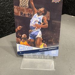 2010 Upper Deck College Colors Card Michael Jordan #1 UNC Tarheels