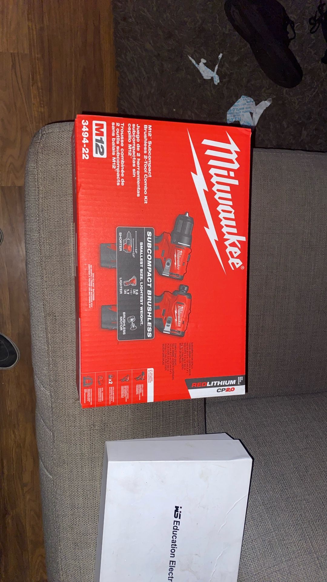 Brand New Milwaukee 2 Torque Drill Set With 2 Batteries, Bag, Charger