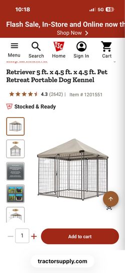 Dog or chicken kennel -needs cover