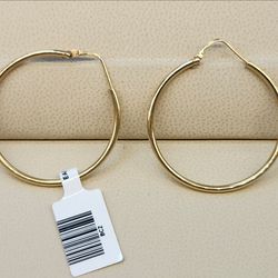 18K HOOPS, ARRACADAS