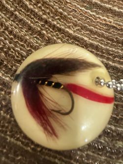 Vintage keychain flying fish lure