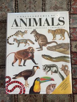 Vintage Coffee Table Book Encyclopedia of Animals 1990s