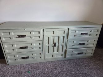 Large mid century wood dresser