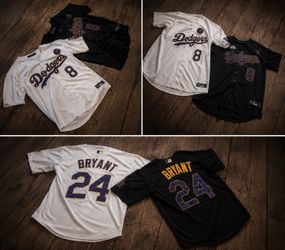SELLING TOGETHER MLB Dodgers Bryant 24 jersey bundle White & black with 'BRYANT 24' in blue & gold lettering #baseball #dodgers
